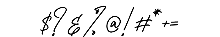 Belistaria Signature Font OTHER CHARS