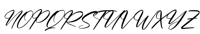 Belistic Kaldera Italic Font UPPERCASE