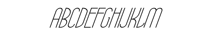 Belithel Light Italic Font LOWERCASE