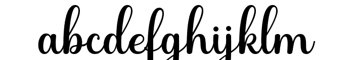 Belive Script Regular Font LOWERCASE