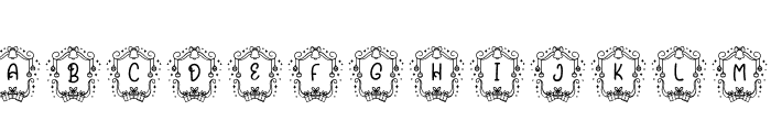 Bell Christmas Monogram Regular Font UPPERCASE