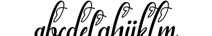 Bellami Italic Font LOWERCASE