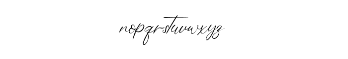 Bellamy Signature Font LOWERCASE