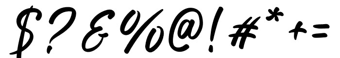 Bellania Signature Font OTHER CHARS