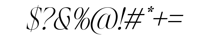 Bellanue Italic Regular Font OTHER CHARS