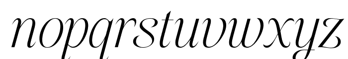 Bellanue Italic Regular Font LOWERCASE