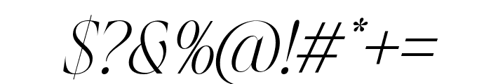 BellanueItalic-Regular Font OTHER CHARS