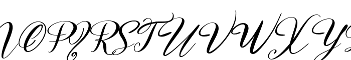 Bellarina Italic Font UPPERCASE