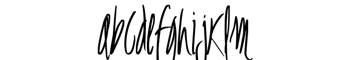 Bellathin Font LOWERCASE