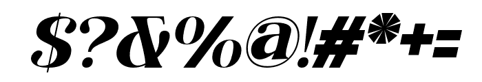 Bellavore Italic Font OTHER CHARS