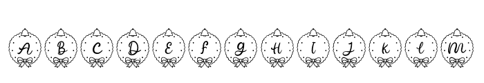 Bellchime Christmas Monogram Rg Font UPPERCASE