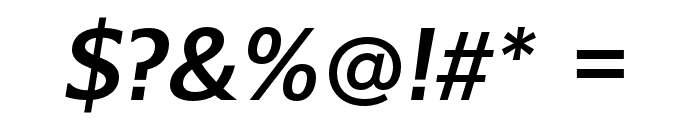 Belle Sans Medium Oblique Font OTHER CHARS