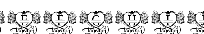 BelleMonogram Font UPPERCASE