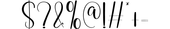 Belliana Lovely Font OTHER CHARS