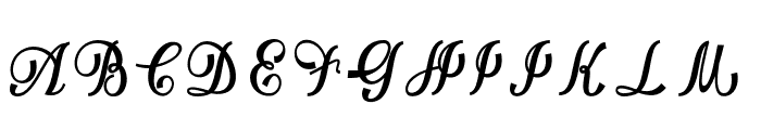 Bellindascript Font UPPERCASE