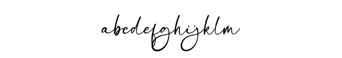 Bellissa Signature Font LOWERCASE