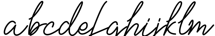 Bellisya Signature Font LOWERCASE