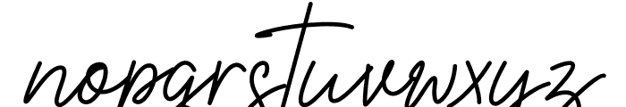 Bellisya Signature Font LOWERCASE