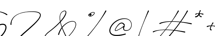 Bellogia Signature Font OTHER CHARS