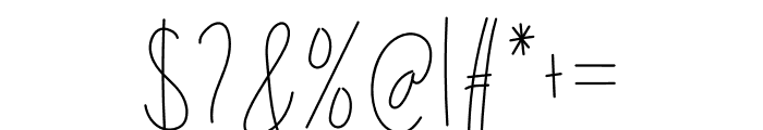 Bellonitta Signature Font OTHER CHARS