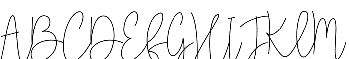 Bellonitta Signature Font UPPERCASE