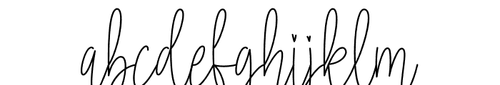 Bellonitta Signature Font LOWERCASE