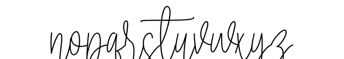 Bellonitta Signature Font LOWERCASE