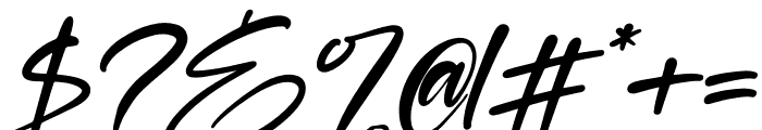 Belmondela Italic Font OTHER CHARS
