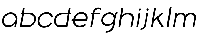 Belong Sans LightItalic Font LOWERCASE