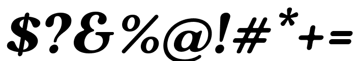 Belora Vintage Oblique Font OTHER CHARS