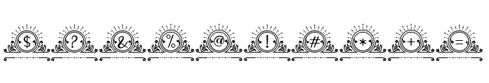 Belove Monogram Font OTHER CHARS