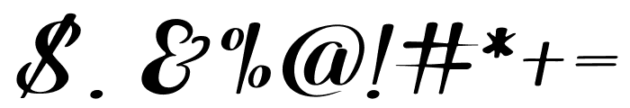 Belsani Script Regular Font OTHER CHARS