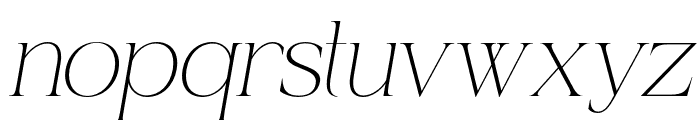 Belvina Italic Font LOWERCASE