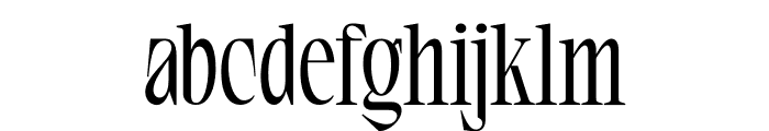 Bemore Serif Font LOWERCASE