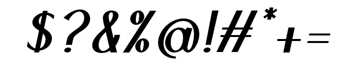 Ben-BoldItalic Font OTHER CHARS