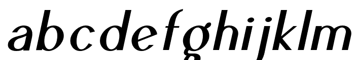 Ben-SemiBoldItalic Font LOWERCASE