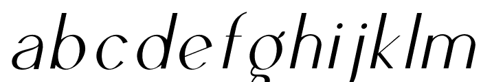 Ben-ThinItalic Font LOWERCASE