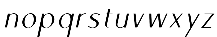 Ben-ThinItalic Font LOWERCASE