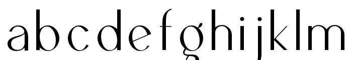 Ben-Thin Font LOWERCASE