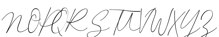 Benatia Signature Regular Font UPPERCASE