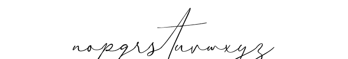 Benatia Signature Regular Font LOWERCASE