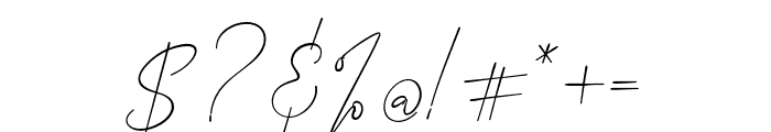 BenatiaSignature-Regular Font OTHER CHARS