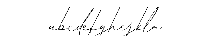 BenatiaSignature-Regular Font LOWERCASE