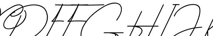 Bendungan Signature Font UPPERCASE