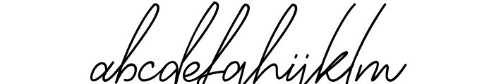 Bendungan Signature Font LOWERCASE