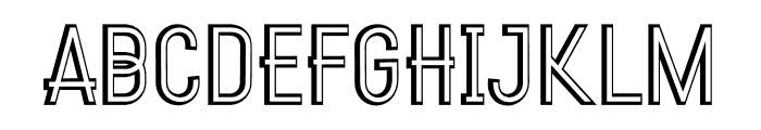 Benfham Shadow Font LOWERCASE