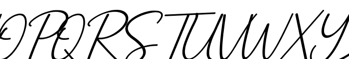 Benilla Calligraphy Italic Font UPPERCASE