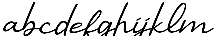 Benilla Calligraphy Italic Font LOWERCASE