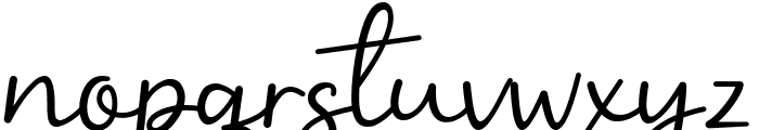 Benilla Calligraphy Font LOWERCASE