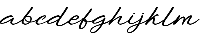 Benjamin Signature Bold Font LOWERCASE